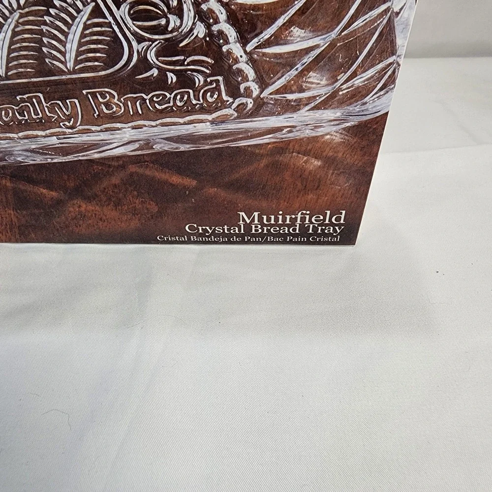 Vintage Fifth Ave Muirfield Crystal Gla Tray 